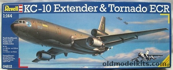 Revell 1/144 McDonnell Douglas KC-10 (DC-10) Extender Tanker with Torando ECR (KC-10 - 434th Refueling Wing Barksdale CA / Tornado - Jabo G32 Einsatzgeschwader 1 - 1995), 04812 plastic model kit